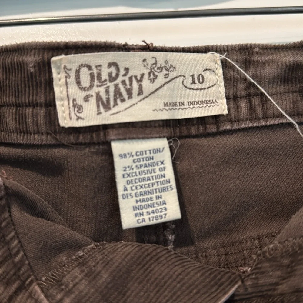 Old Navy Dark Brown Corduroy Mini Skirt Size Youth Girls 10